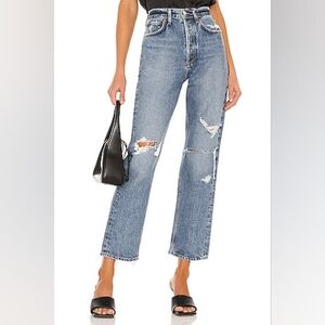 AGOLDE 90's Mid Rise Loose in Streamline Size 24 $198